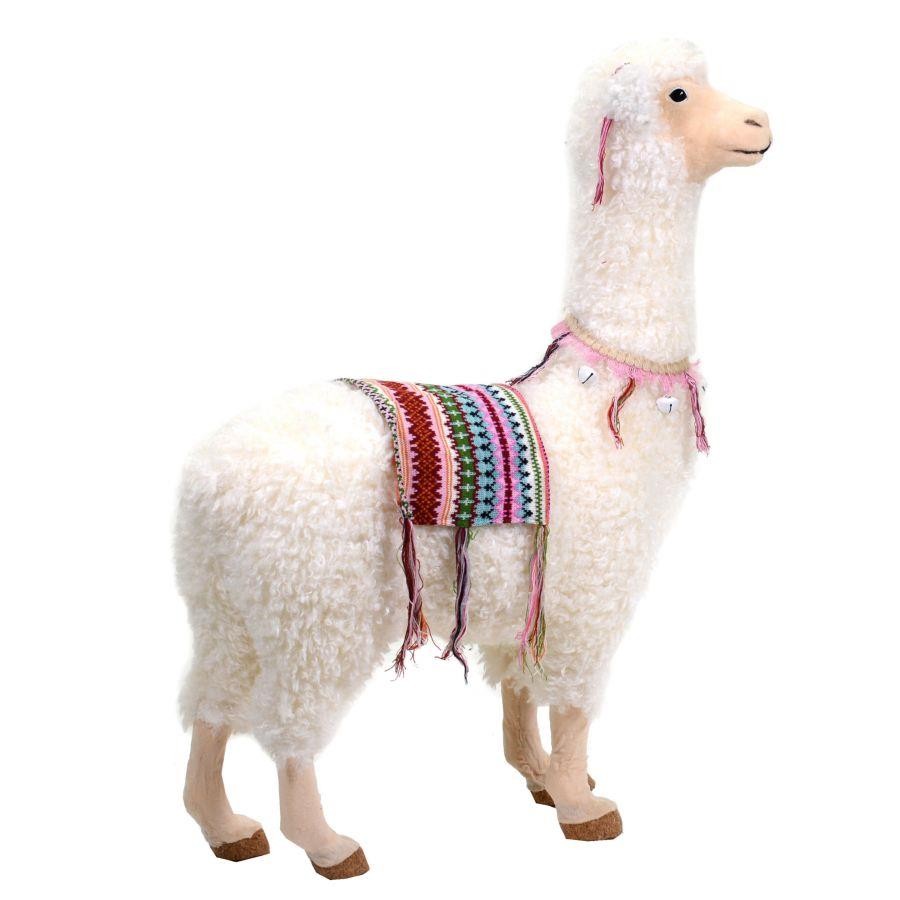 Lama bianco con campanellini cm 26 x 64 x h 90