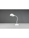 Lampada Bianca Scrivania Braccio Flessibile Perry Trio Lighting