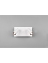 Lampada Da Parete Bianca IP54 Tunga Doppio Spot Led Orientabile Trio Lighting