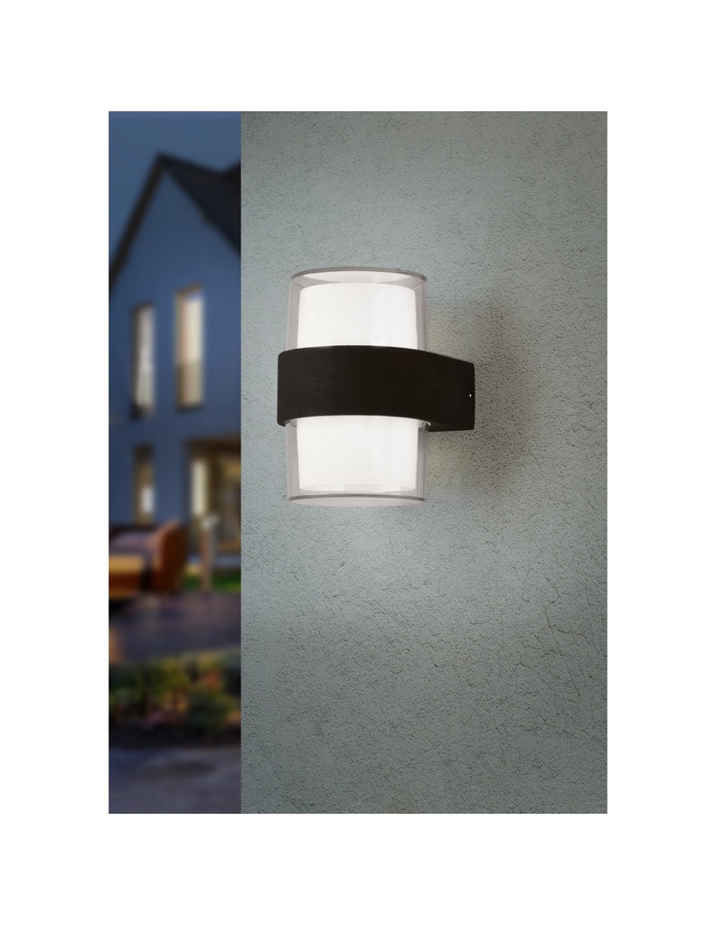 Lampada Da Parete Rotonda IP54 Doppia Emissione Led Molina Trio Lighting