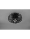 Lampada Da Soffitto Gabbia Metallica Ellissi Johann Nero Ø40 cm Trio Lighting