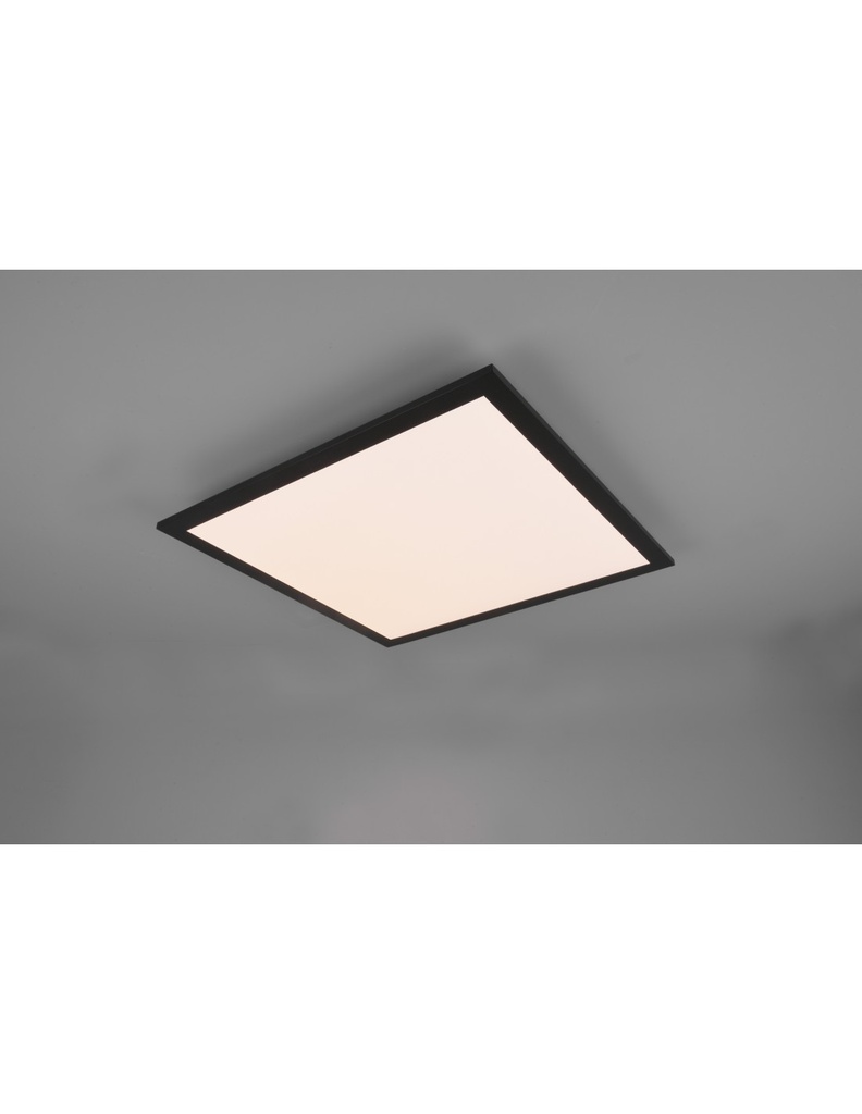 Lampada Da Soffitto Quadrata Gamma Nero Led Multifunzione Trio Lighting