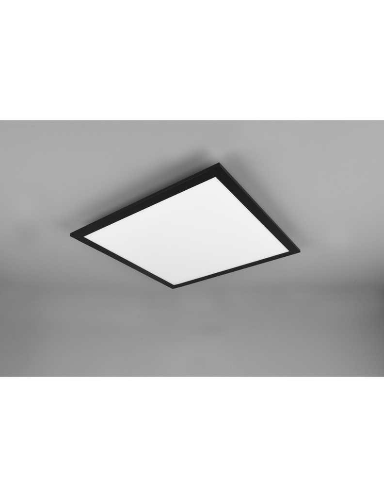 Lampada Da Soffitto Quadrata Gamma Nero Led Multifunzione Trio Lighting