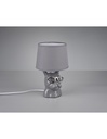 Lampada Da Tavolo Dosy Ceramica Grigio Ø18 cm Trio Lighting