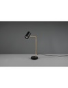 Lampada Da Tavolo Marley Ottone E Spot Nero H45 Trio Lighting