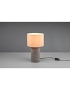 Lampada Da Tavolo Moderna Ceramica E Tessuto Beige Mala Trio Lighting