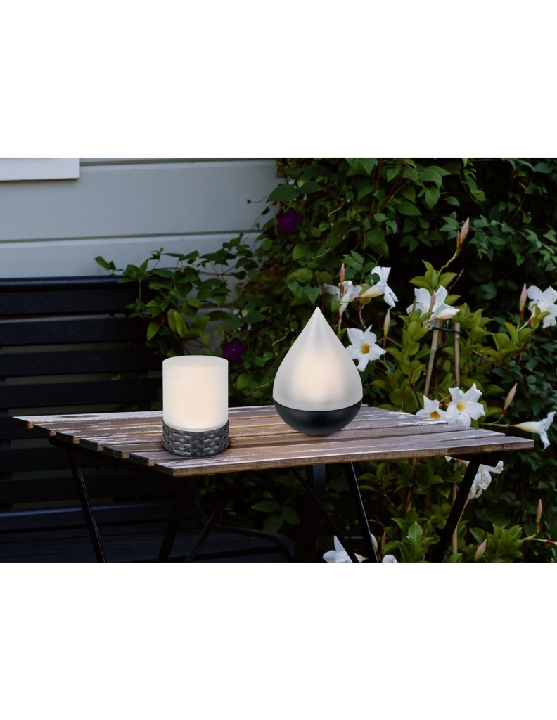 Lampada Da Tavolo Moderna Nero Led Caldera IP44 Trio Lighting