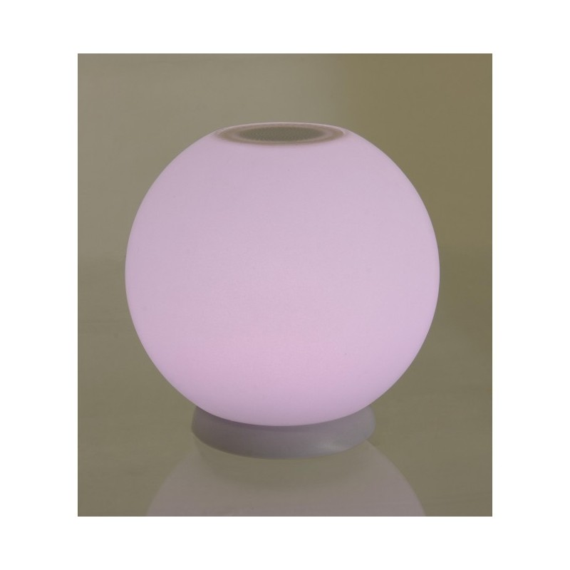 Lampada LED Speaker a sfera in Polietilene D25H25cm