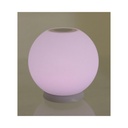 Lampada LED Speaker a sfera in Polietilene D25H25cm
