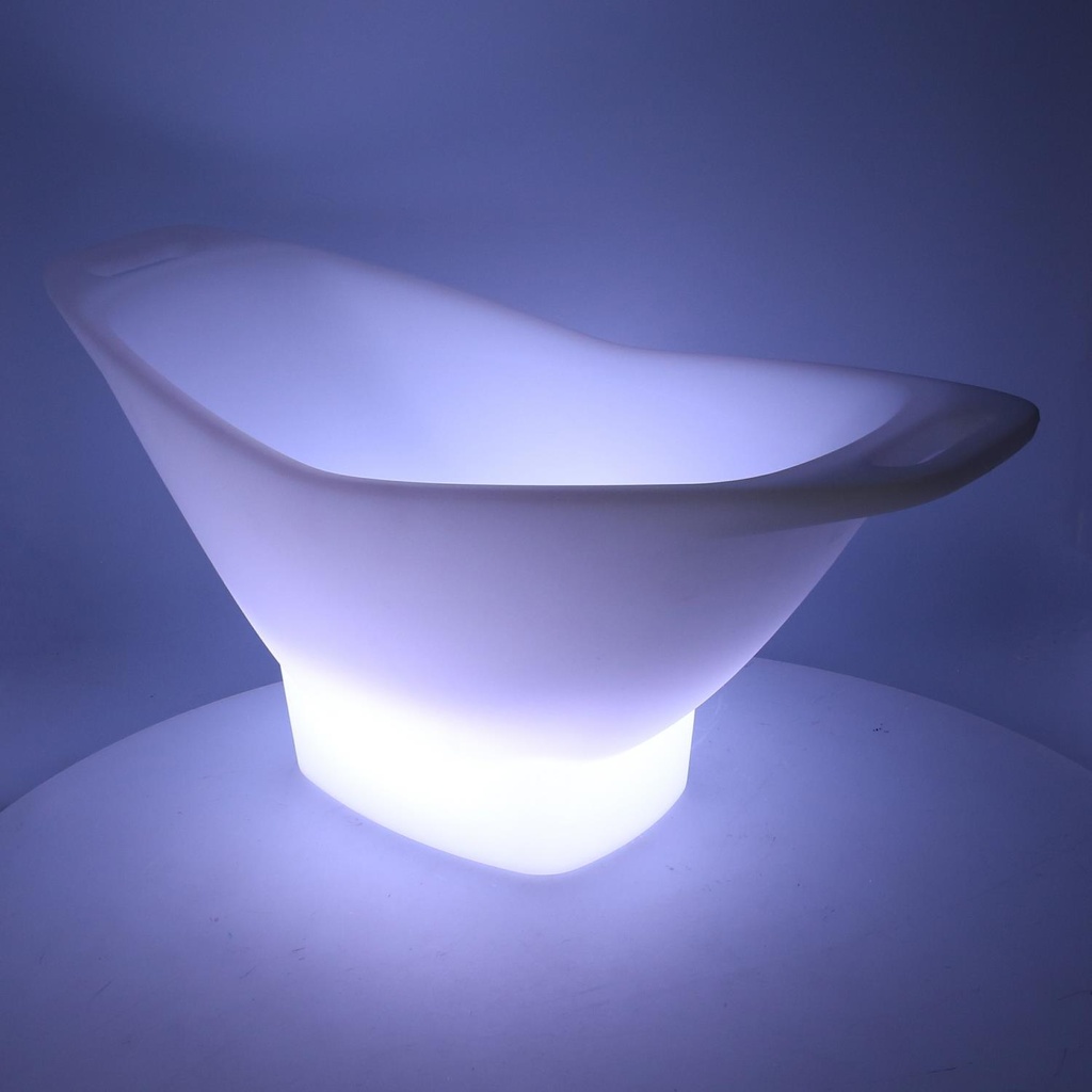 Lampada Led in plastica ricaricabile con portabottiglie