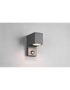 Lampada Parete Cubo Roya Antracite Sensore Movimento IP44 Trio Lighting