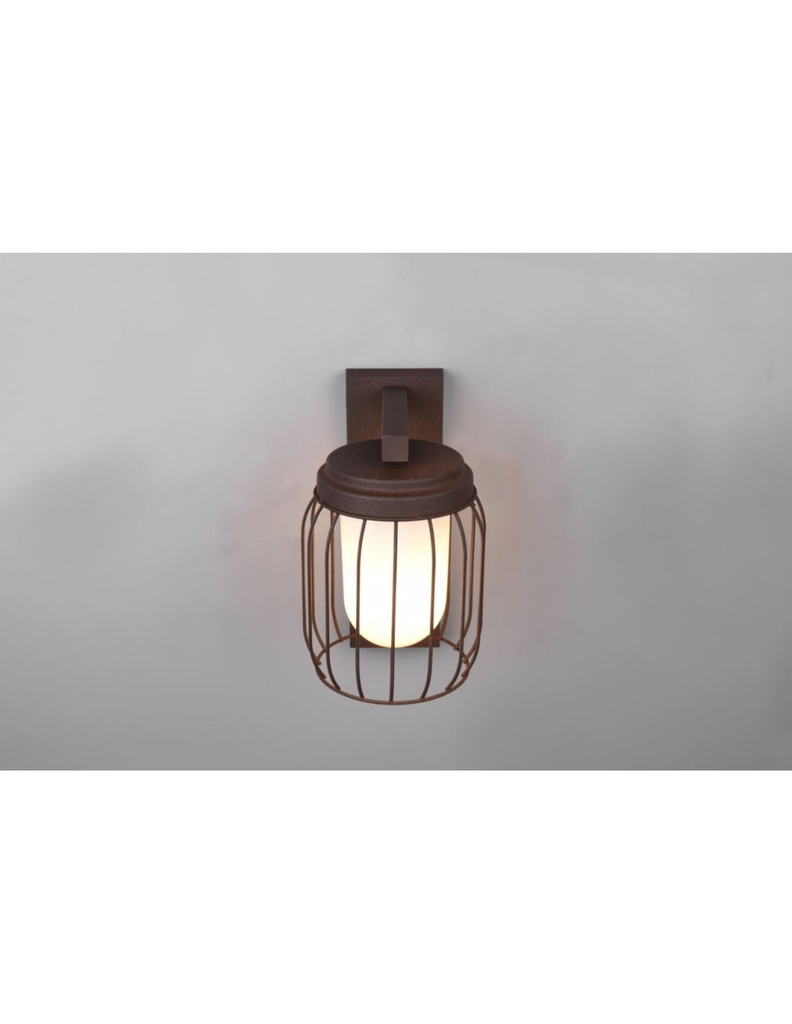 Lampada Parete Gabbia Ruggine 1xE27 Tuela IP44 Trio Lighting