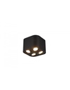 Lampada Soffitto 4 Spot GU10 Orientabili Cookie Cubo Nero Trio Lighting