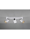 Lampada Soffitto Moderna 3 Faretti Spot GU10 Orientabili Pago Bianco Trio Lighting