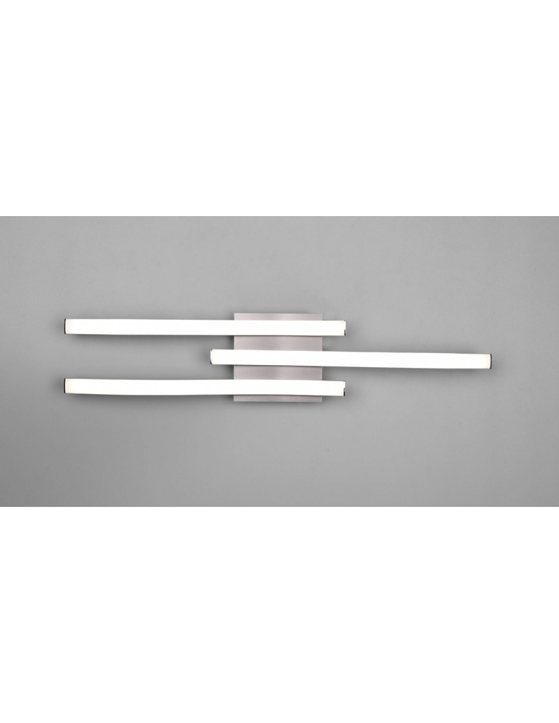 Lampada Soffitto Moderna Bacchette Led 4000k Route Nichel Trio Lighting