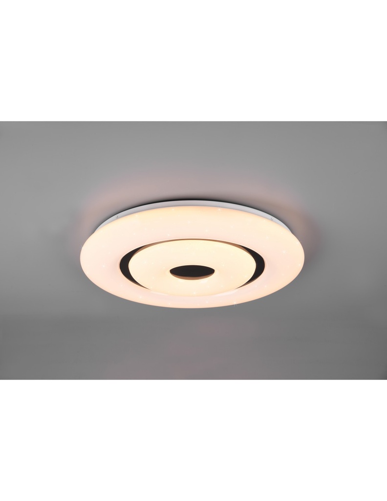 Lampada Soffitto Moderna Rana Effetto Stelle Led Dimmer Rgbw Trio Lighting