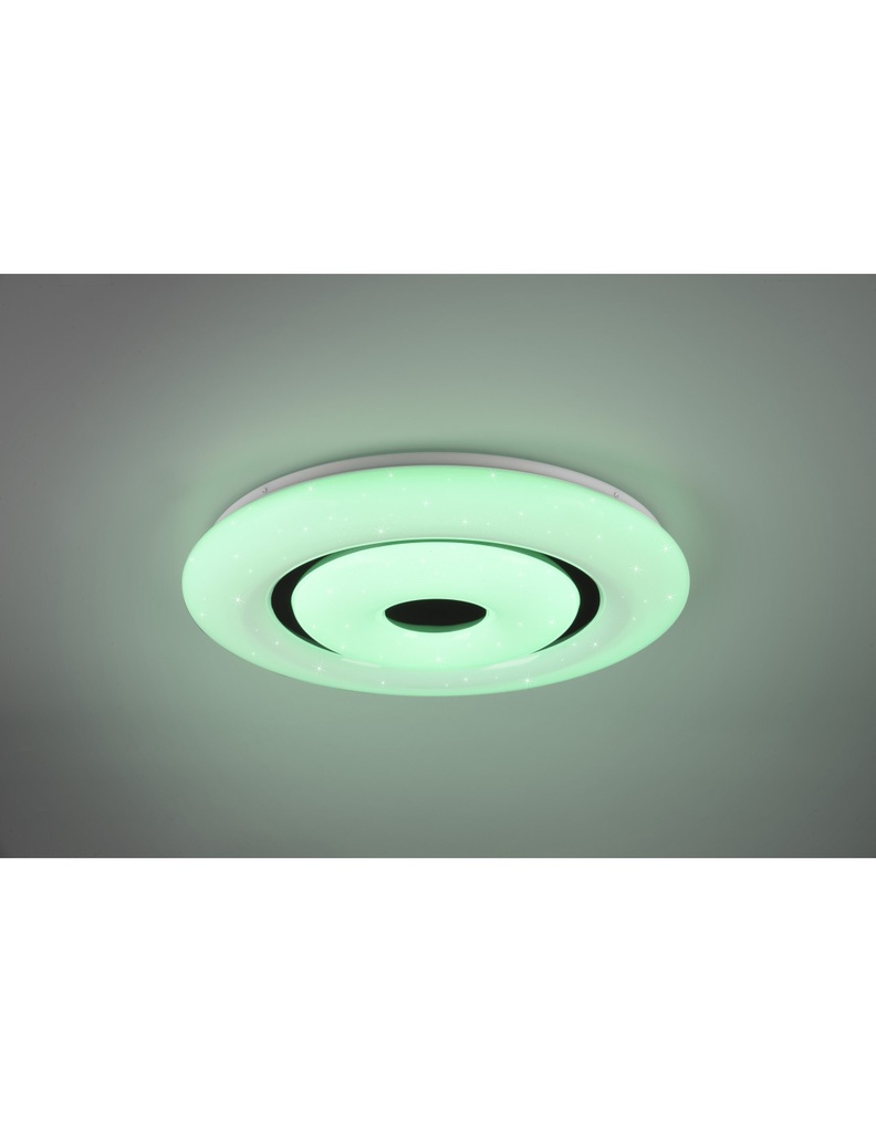 Lampada Soffitto Moderna Rana Effetto Stelle Led Dimmer Rgbw Trio Lighting