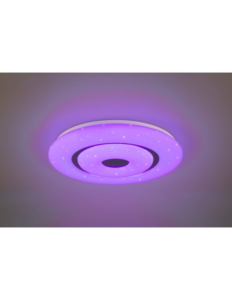Lampada Soffitto Moderna Rana Effetto Stelle Led Dimmer Rgbw Trio Lighting