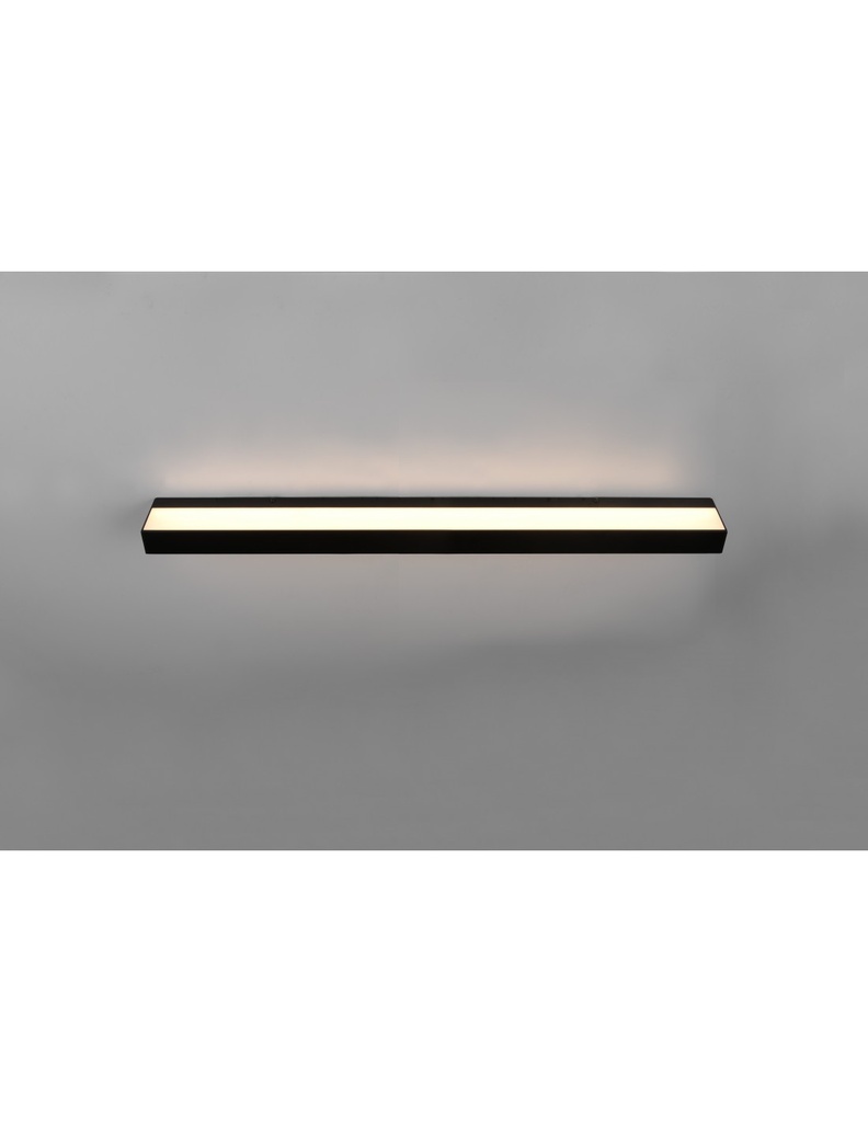 Lampada Specchio Bagno Doppia Emissione Led 13w Rocco Nero IP44 Trio Lighting