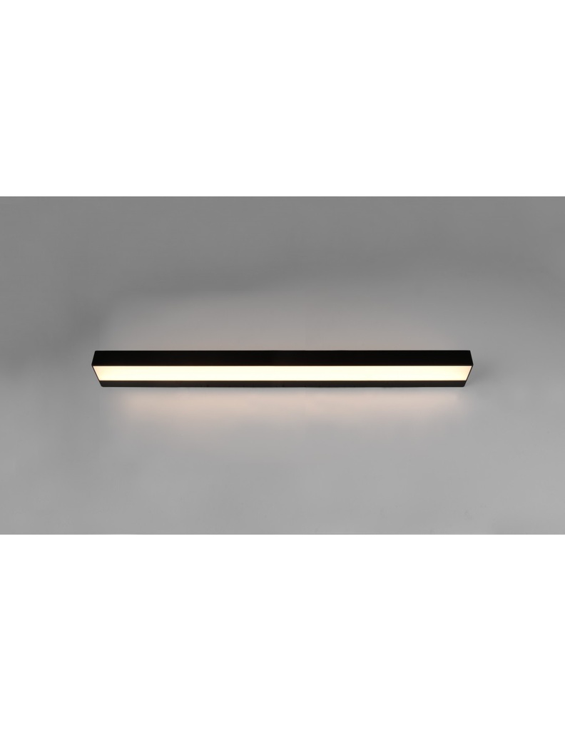 Lampada Specchio Bagno Doppia Emissione Led 13w Rocco Nero IP44 Trio Lighting