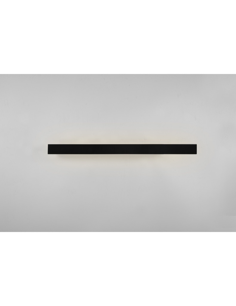 Lampada Specchio Bagno Doppia Emissione Led 13w Rocco Nero IP44 Trio Lighting