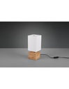 Lampada Tavolo Woody Base Quadrata Legno 1xE14 Trio Lighting