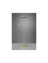 Lampada Terra Touch Dimmer Led Con Spot Da Lettura Franklin Ottone Satinato Trio Lighting