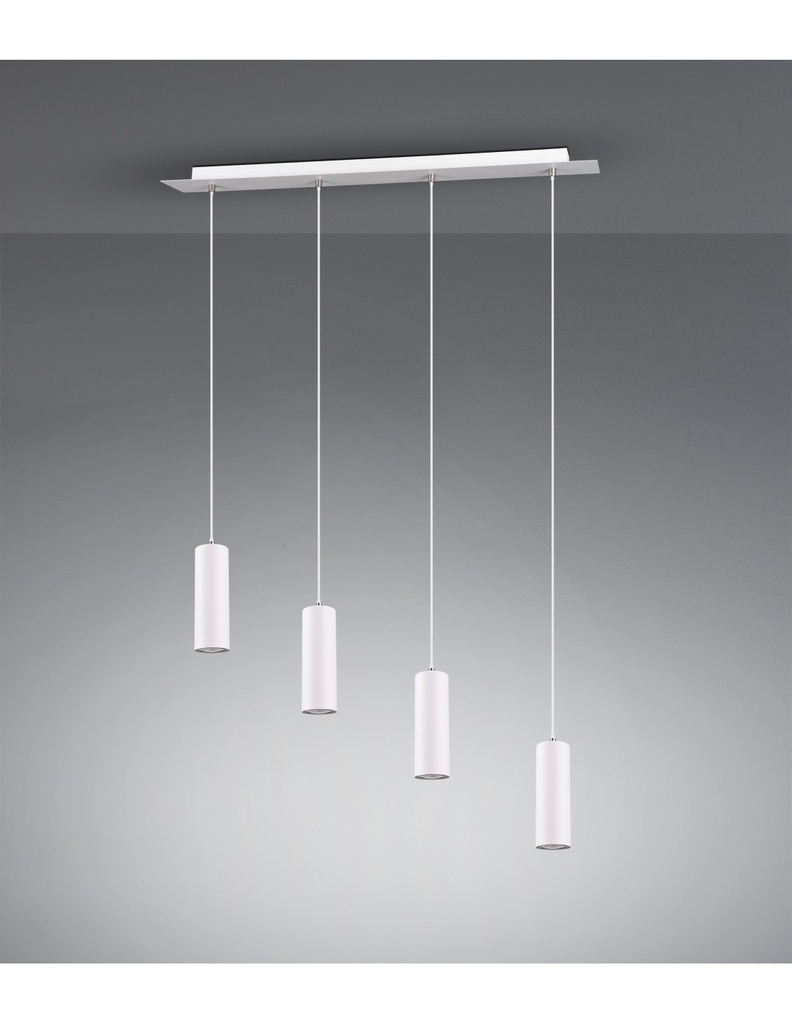 Lampada a Sospensione 4 Punti Luce GU10 Marley Bianco Trio Lighting