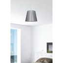 Lampada a sospensione Conic ASZ0777 in tessuto grigio
