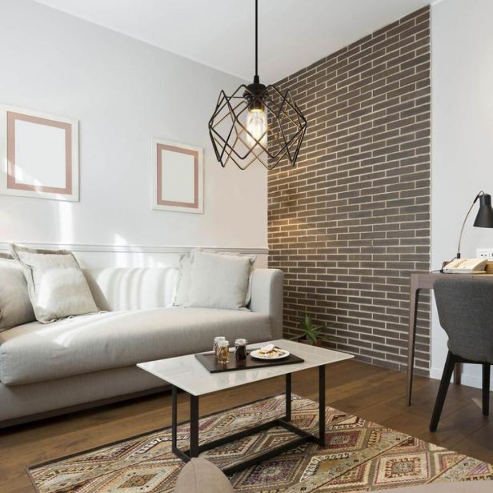 Lampada a sospensione Koza MDL3852 gabbia nero