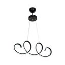 Lampada a sospensione LED Afra forma spirale nera MDL4441