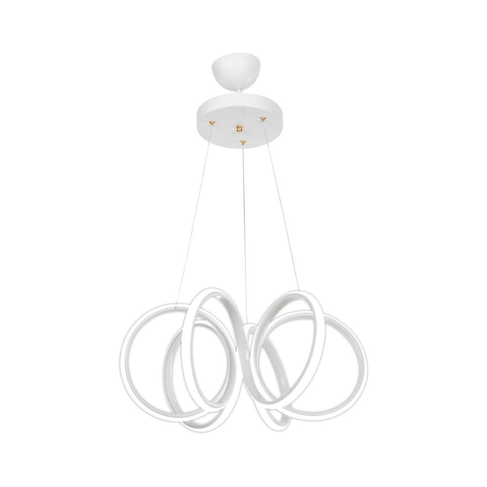 Lampada a sospensione LED Ilya forma spirale bianca MDL4439