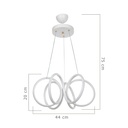 Lampada a sospensione LED Ilya forma spirale bianca MDL4439