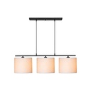 Lampada a sospensione Medusa ASZ1532 con paralumi tessuto beige