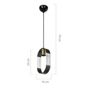 Lampada a sospensione Nova ASZ1136 pendente nero