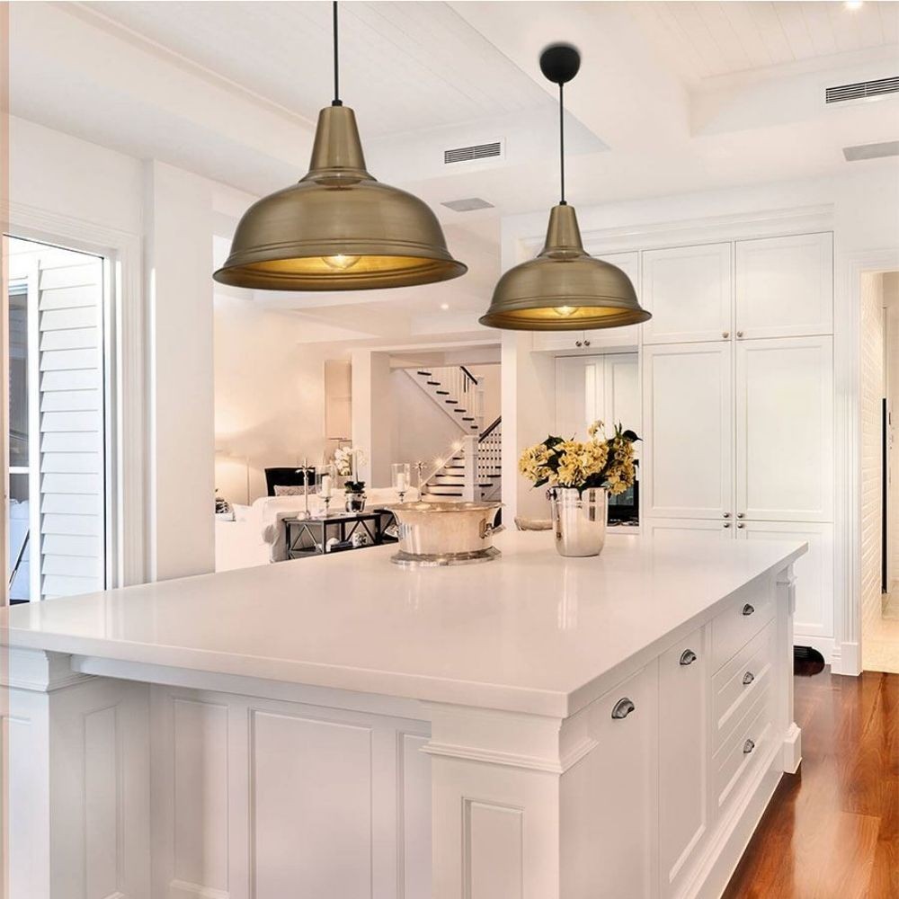 Lampada a sospensione Tampa ASZ1343 con diffusore bronzo