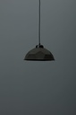 Lampada a sospensione con paralume in cartone riciclato nero D35xD35x160h cm