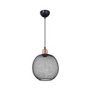 Lampada a sospensione metallo traforato nero Belin MDL4320