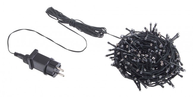 12x 300L Bianco-Classic 5Mm Filo Verde Ip44