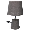 Round gray paper lamp cmø25h40