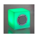 Lampada  da Giardino a LED Cubo Speaker in Polietilene 15x15cm