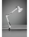 Lampada da Scrivania 1xE27 Con Pinza Bianco Tajo Trio Lighting