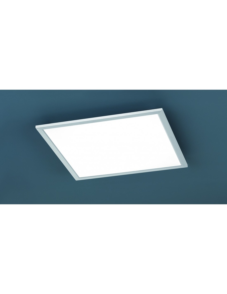 Lampada da Soffitto Quadrata Led Phoenix Nichel 45x45 cm Trio Lighting