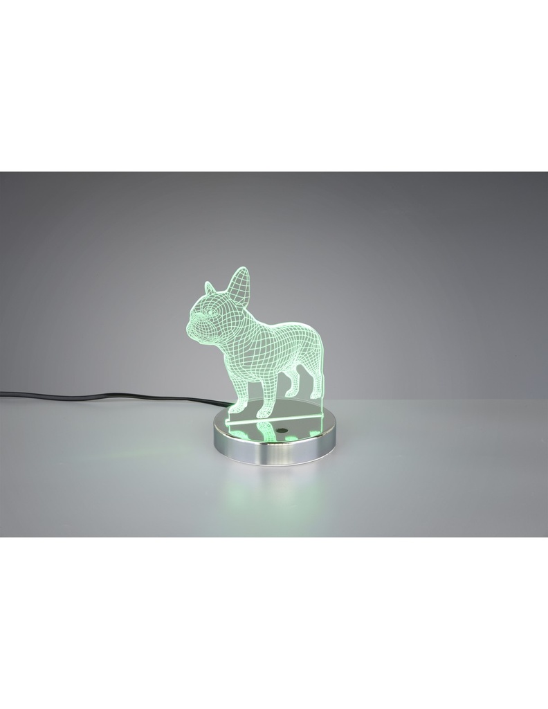 Lampada da Tavolo Dog Led Dimmerabile RGB H17 cm Trio Lighting