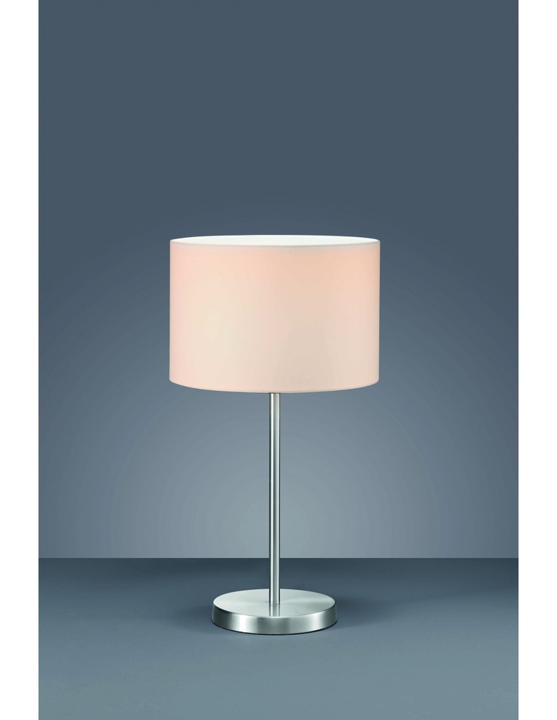 Lampada da Tavolo Hotel Metallo Paralume Bianco Ø30 cm Trio Lighting