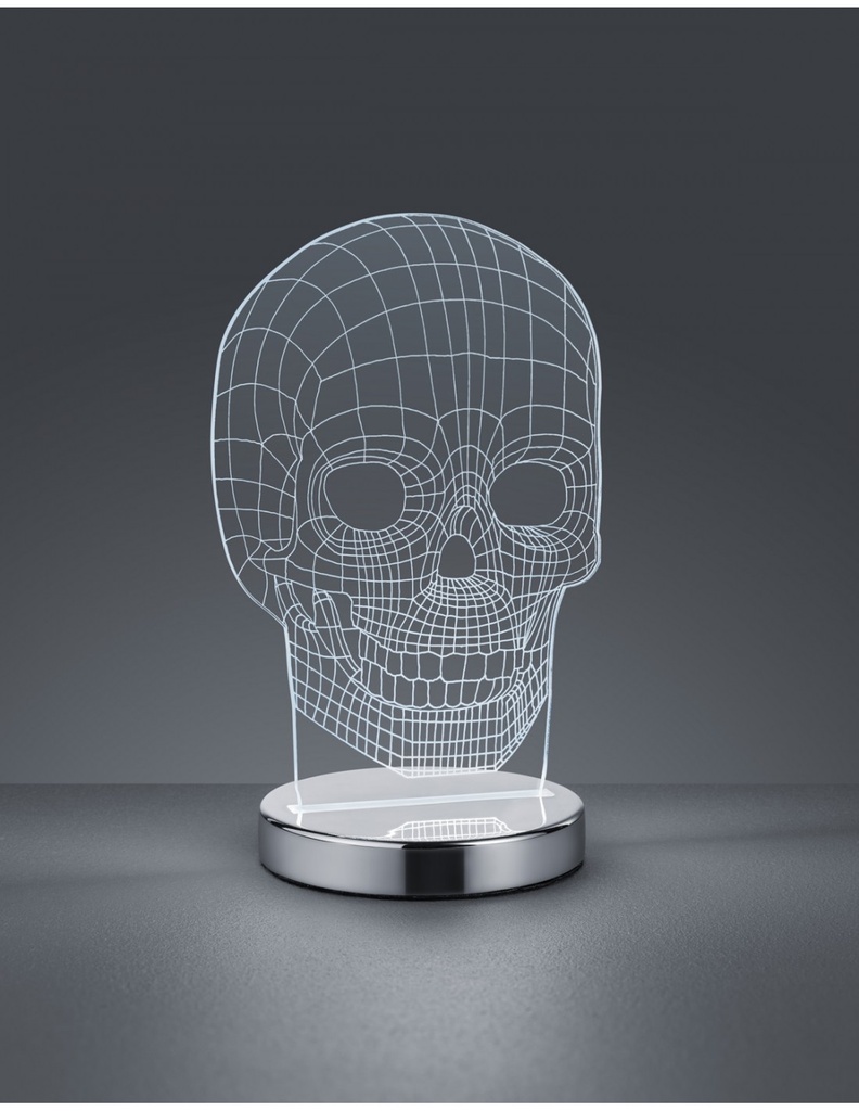Lampada da Tavolo Skull Led Dimmerabile H21 cm Trio Lighting