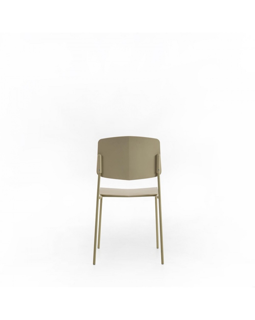 4x Sedia in polipropilene colore Giallo Mars STS