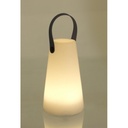 Lampada da giardino a LED Cilindrica in Polietilene