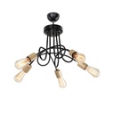 Lampada da soffitto a 5 luci Sardala MDL3843 metallo intrecciato