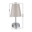 Lampada da tavolo Estelya AZ1068 cromo beige
